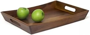 Lipper International Acacia Tray with Curved Sides