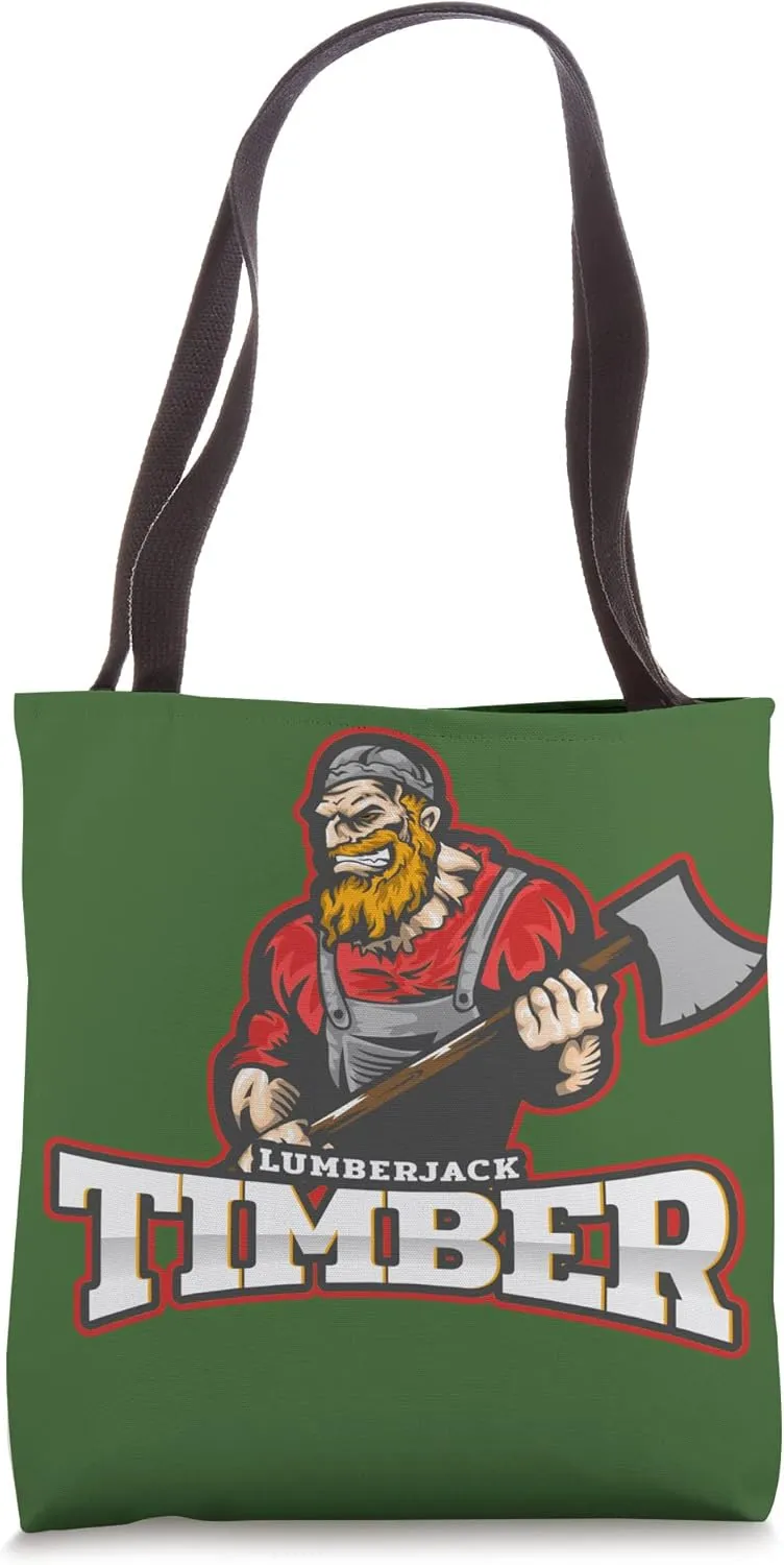 Lumberjack Timber Wooden Woods Forest Woodcutter Logger Tote Bag