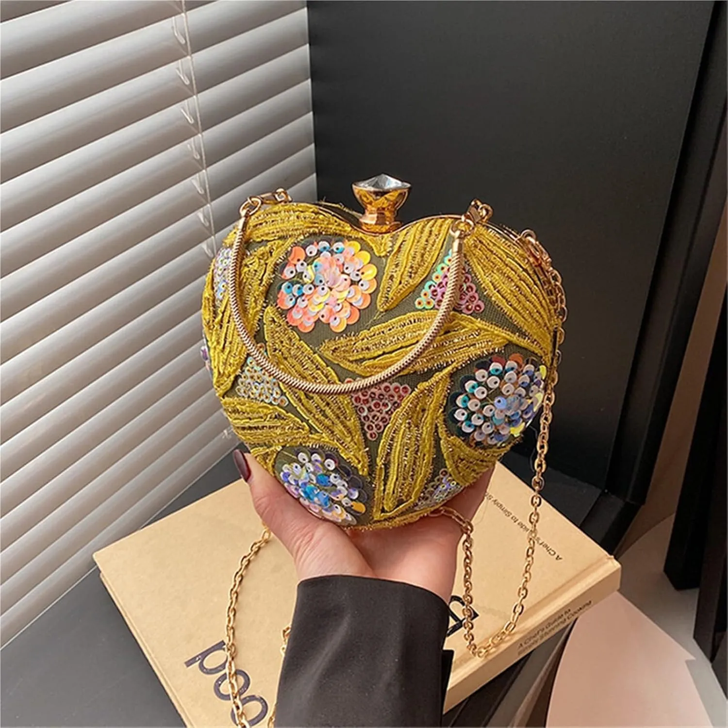 Luxury Gold Women Party Evening Bag Crossbody Hand Bag