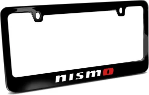 Made for Nissan NISMO in Color Black Metal License Plate Frame