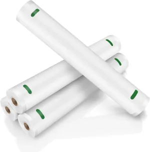 MAGIC SEAL 4 Rolls 11”x 16.4' Vacuum Sealer Bags for Food Saver, Puncture Prevention Seal Storage Textured Bags, BPA Free, Commercial Grade - NOT Work with MAGIC SEAL MS175