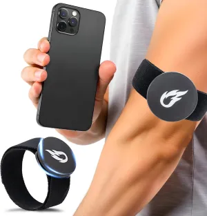 Magnetic Armband Phone Holder – Secure, Comfortable & Easy One-Hand Use for Running, Workouts & Everyday Fitness – Adjustable Fit, No Webbing or Clips – Patent Pending