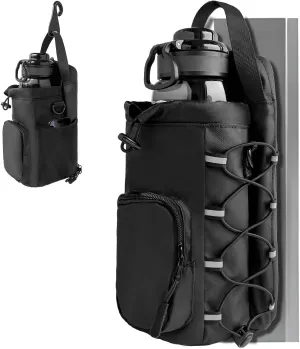 Magnetic Gym Bag for Men and Women, Magnetic Water Bottle Holder for Gym 60oz, Small Gym Bag, Gym Gifts for Women and Men (Black)