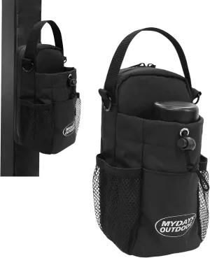 Magnetic Gym Bag,Water Bottle Carrier Bag,Water Bottle Holder with Shoulder Strap,Magnetic Gym Pouch for Travel, Work, and Sports Accessories