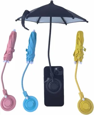 Magnetic Phone Sun Shade Shield Umbrella,2025 New Phone Umbrella for Sun,Universal Blocker Cover Visor for Beach Pool Outdoor Tiktok YouTube Video Photo Watching Shooting Anti-Glare (Black)