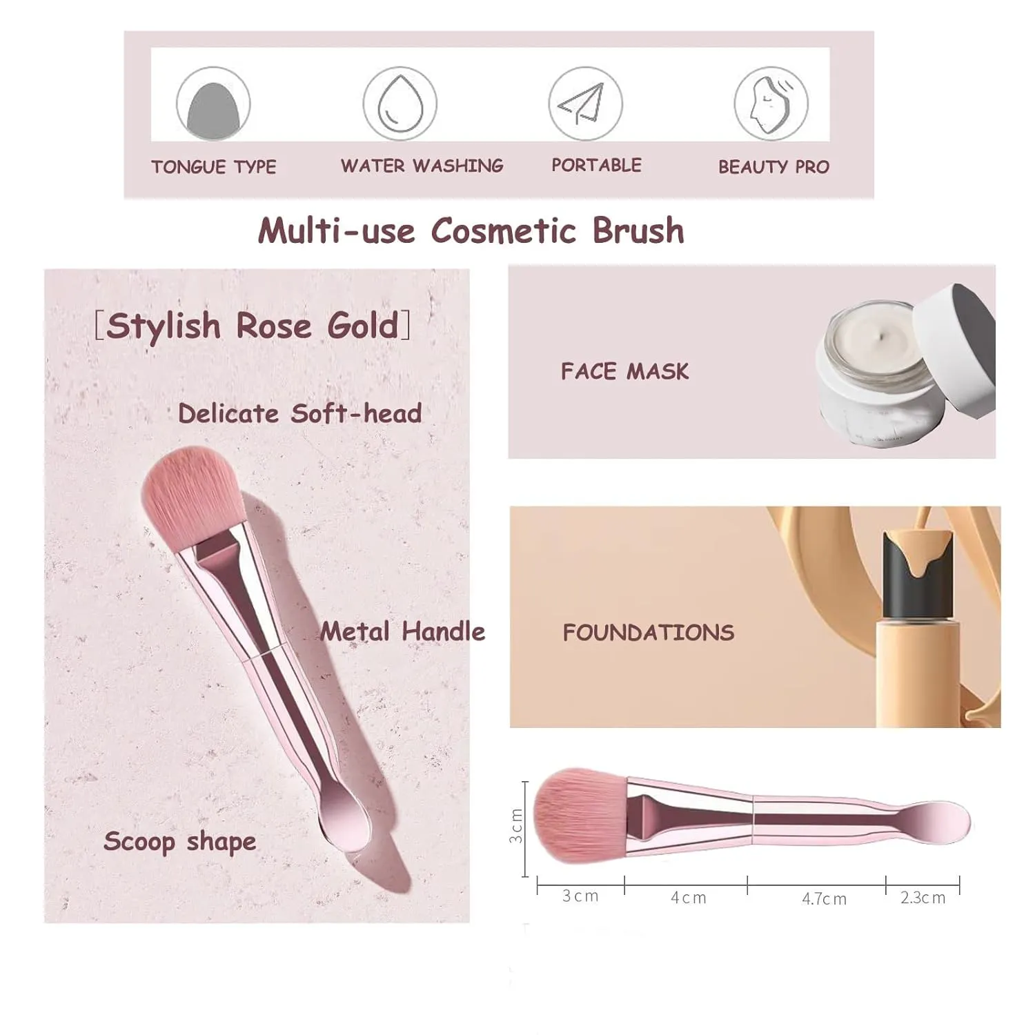 Makeup Brush Set, NEVSETPO Travel Makeup Brushes Travel Size Essentials Kit with Case Synthetic Kabuki Foundation Powder Concealers Eye shadows Blush Bag Gifts for Her Pink