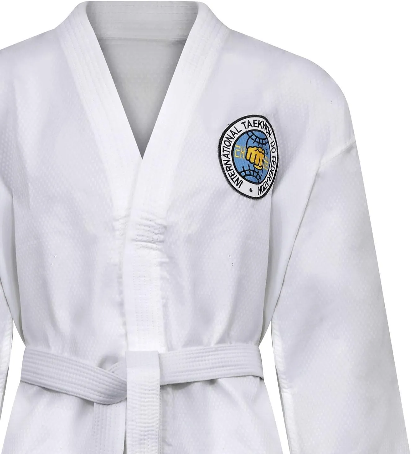 Martial Arts Elite Ultra Light ITF Taekwondo Black Belt Fighter Suit