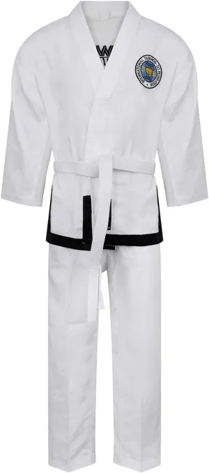 Martial Arts Elite Ultra Light ITF Taekwondo Black Belt Fighter Suit