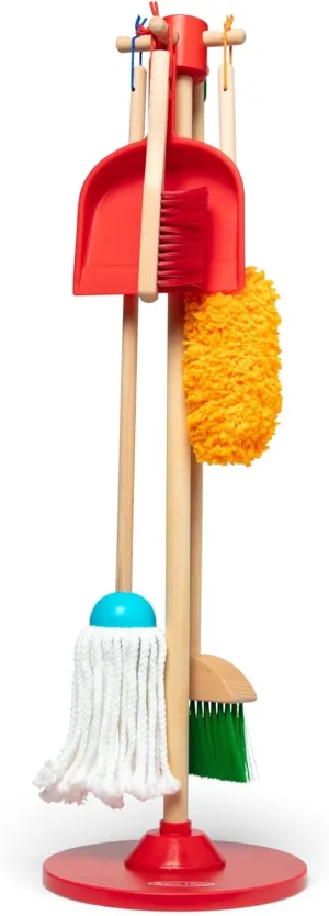Melissa & Doug Let's Play House Dust! Sweep! Mop! 6 Piece Pretend Play Set