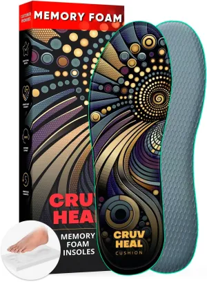 Memory Foam Shoe Inserts - for Men and Women - Extra Cushion Insoles - Soft and Comfortable (Men 6.5 - Women 7.5)