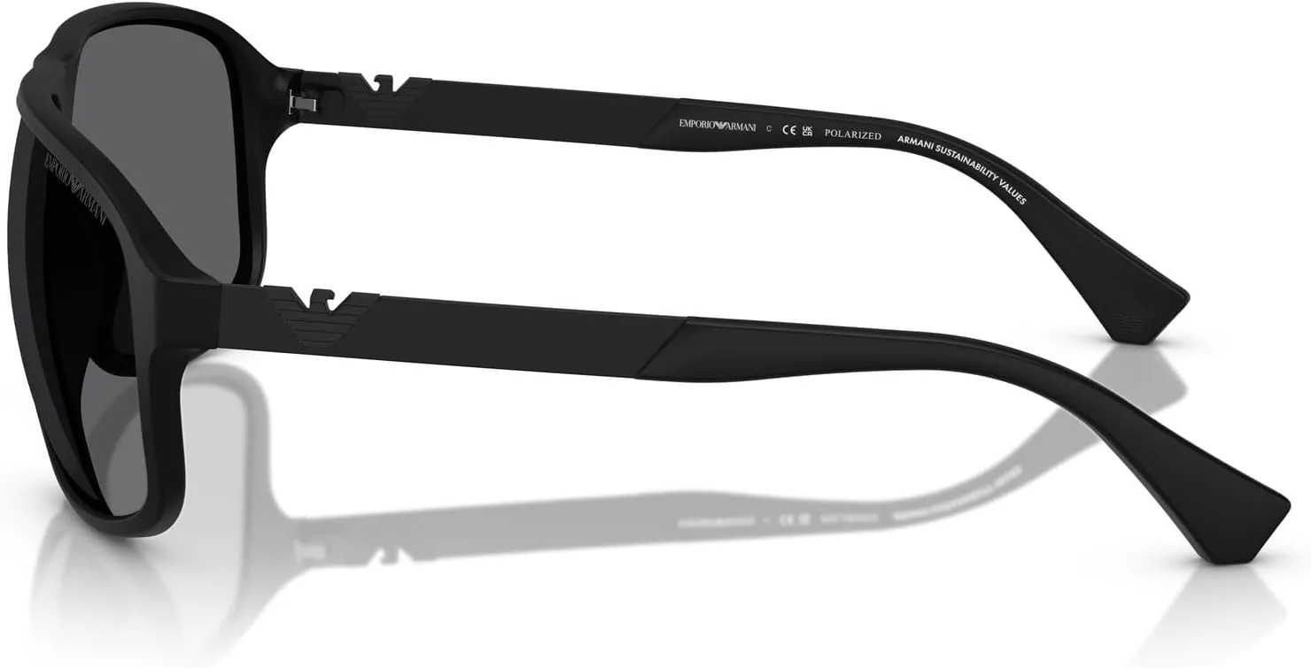 Men's Ea4029 Square Sunglasses
