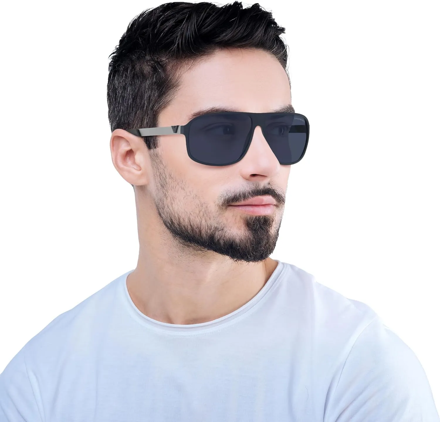 Men's Ea4029 Square Sunglasses