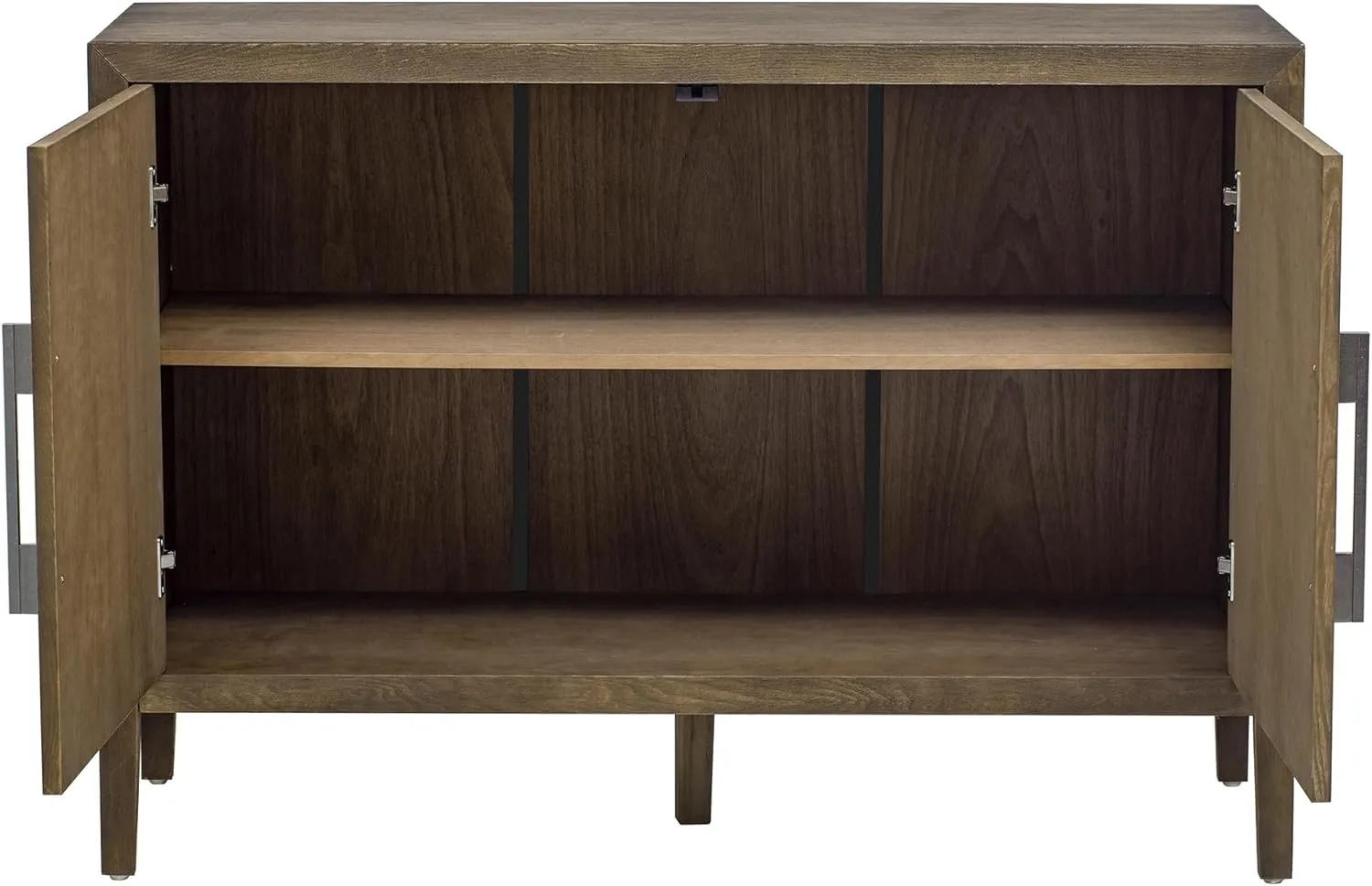 Merax Wood Farmhouse Buffet Sideboard with Metal Handles and 2 Doors, Coffee Bar Storge Cabinet Console Table for Living Room, Bedroom Kitchen, Hallway Espresso