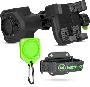 Method Golf RiderStack Magnetic Golf Cart Phone Holder – Heavy Duty Magnet Mount for iPhones & Android with Magnetic Rangefinder Strap- Magnetic Phone Holder Compatible with EZGO, Club Car & Yamaha