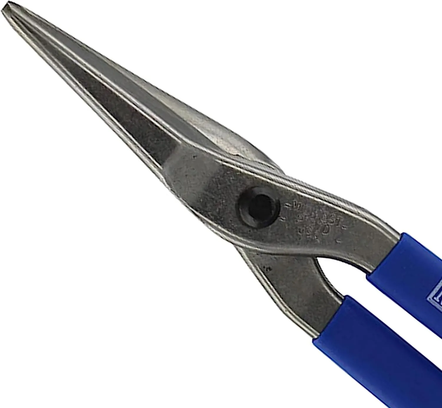 MIDWEST Duckbill Tinner Snip - 12-Inch Straight/Tight Curved Metal Cutter with Forged Blades & Kush'n-Kote Grips - MWT-127D