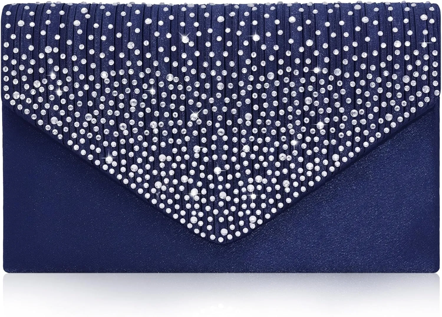 Milisente Evening Bag for Women Glitter Rhinestone Wedding Evening Purse Crystal Envelope Crossbody Shoulder Clutch Bags