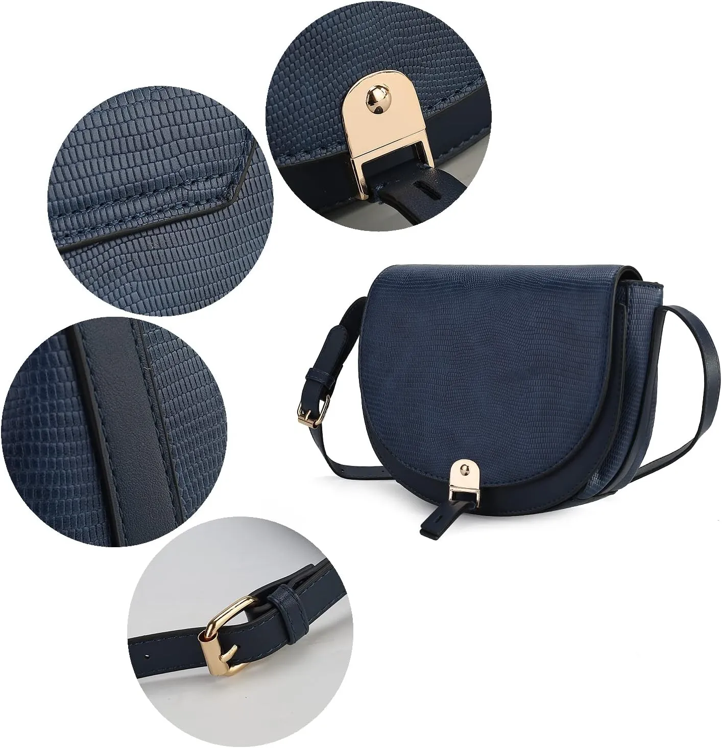 MKF Collection Shoulder Bag for Women, Vegan Leather Crossbody Handbag Purse