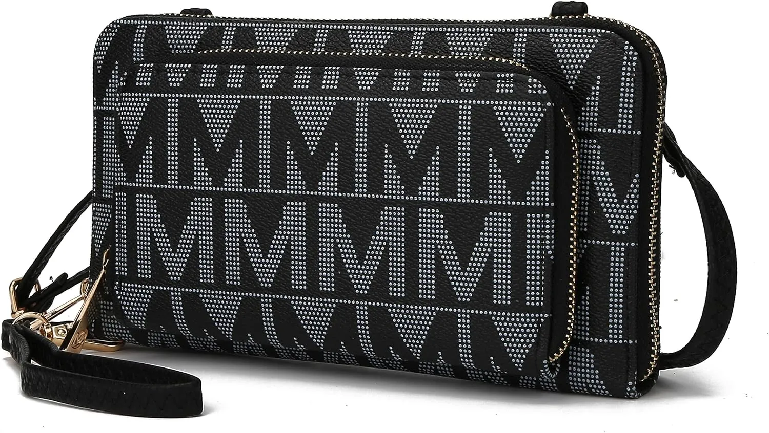 MKF Collection Women's Crossbody Phone Bag, Vegan Leather shoulder Bag Cell phone bag Wallet Purse Handbag by Mia K