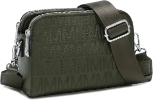 MKP COLLECTION Crossbody Bags for Women Small Shoulder Purses with Adjustable Wide Strap, Triple Zip Design