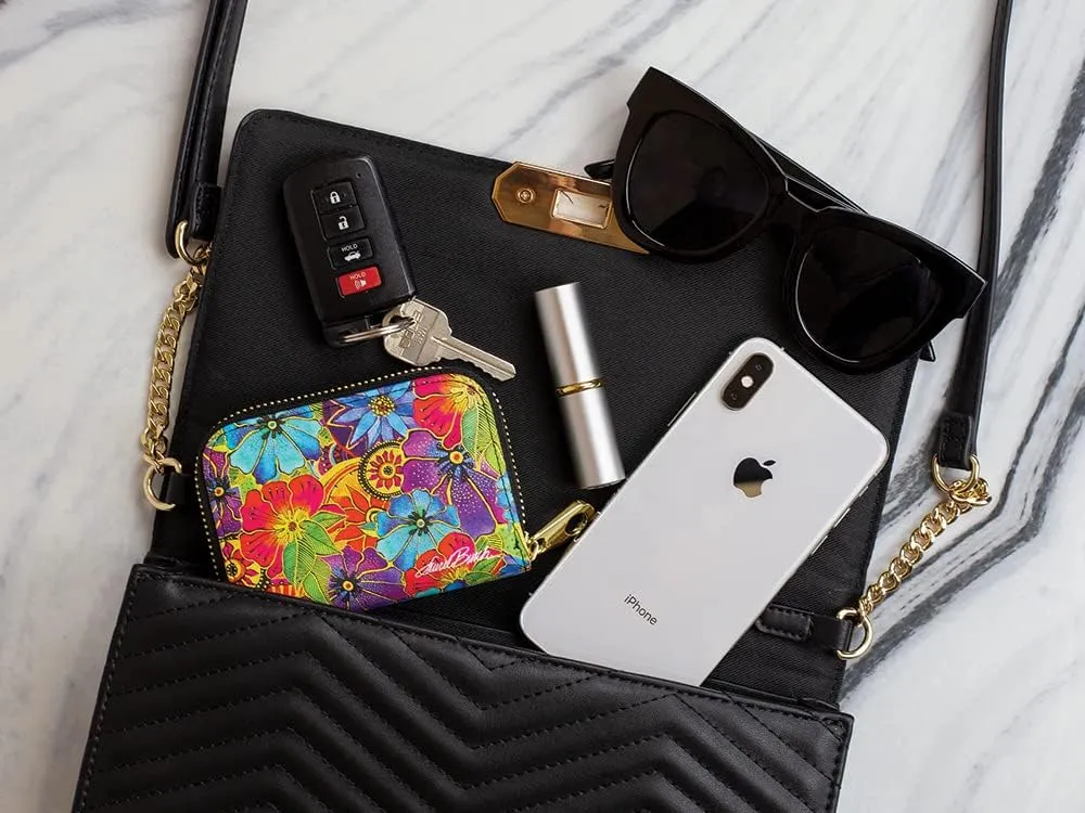 Monarque RFID Secure Armored Signature Zipper Wallet (Frank Lloyd Wright Saguaro Sunset)