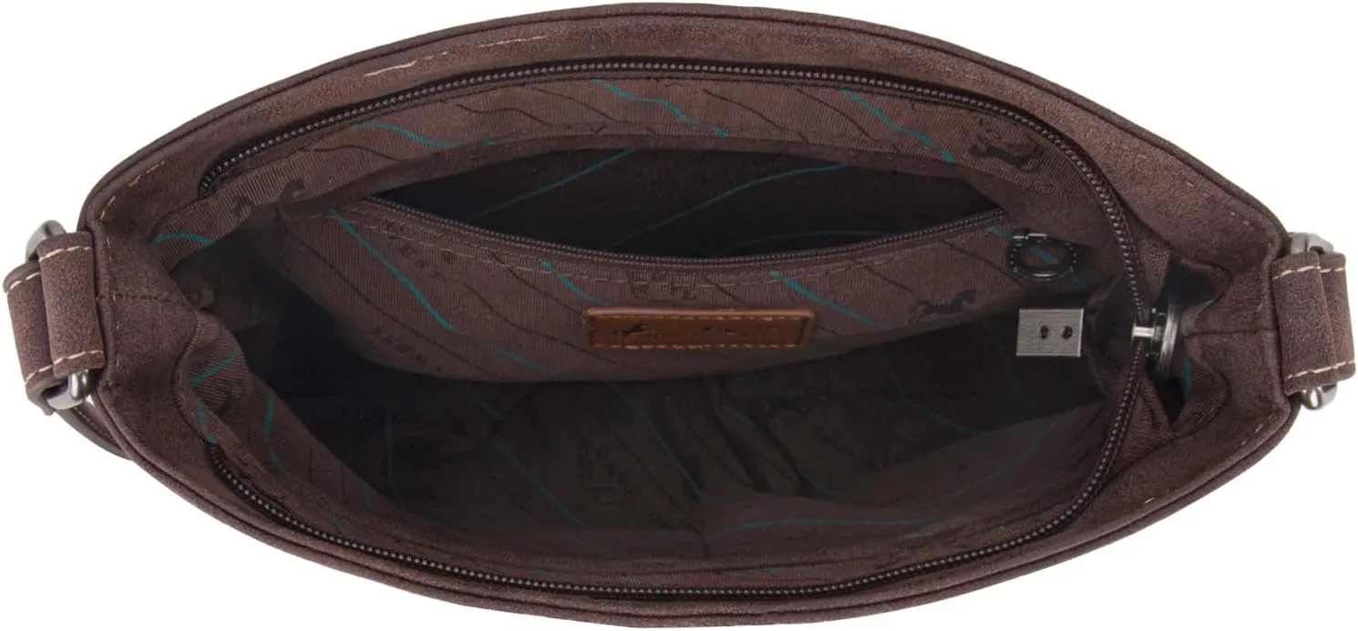 Montana West Crossbody Bags for Women Western Small Purse Tassels Embossed Handbags