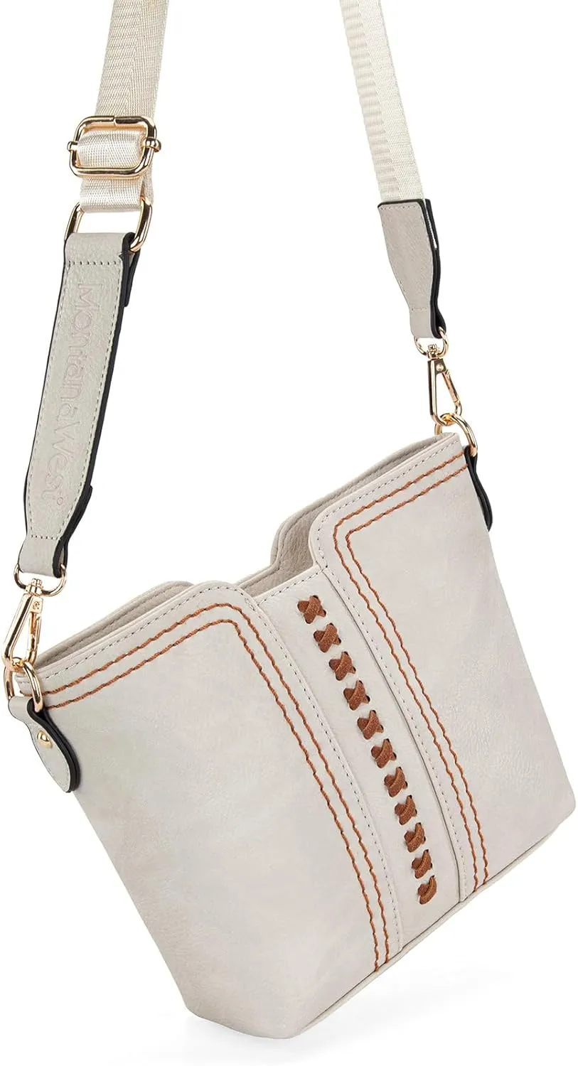 Montana West MINI Crossbody Bags for Women Cross Body Purses Shoulder Handbags with Wide Guitar Strap