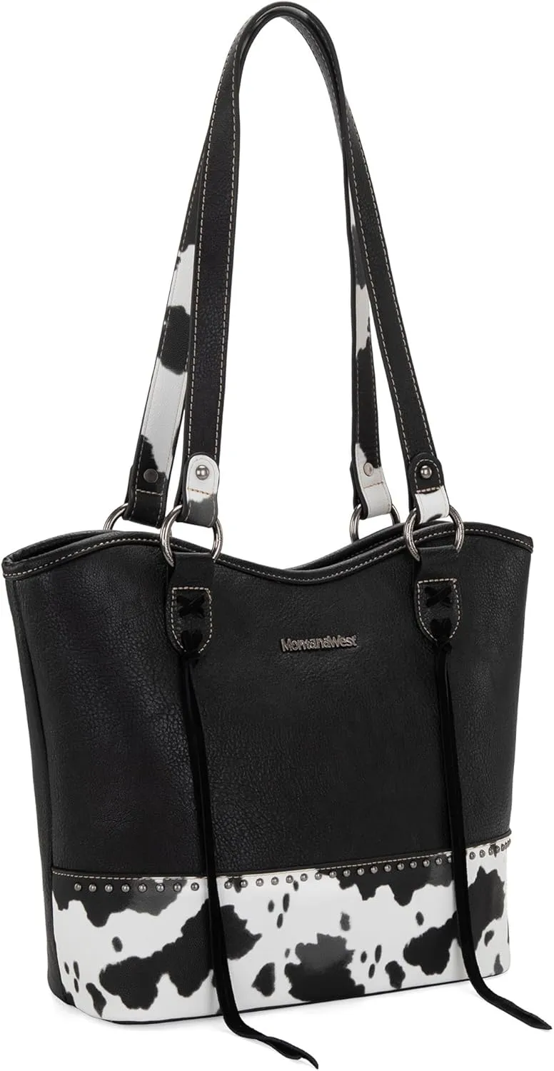 Montana West Western Tote Bags for Women Tooled Shoulder Ladies Top Handle Handbag