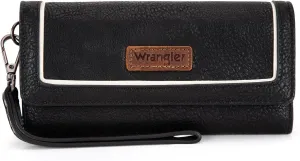 Montana West X Wrangler Wallet for Women Phone Wristlet Wallet Ladies Felame Large Capacity Clutch Wallets with Coin Purse
