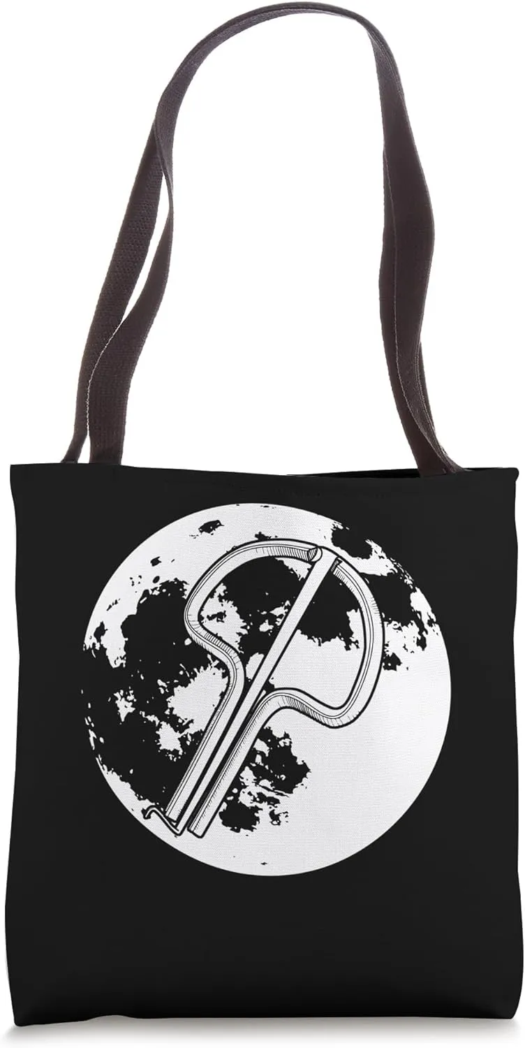 Moon Jaw Harp Player Tote Bag