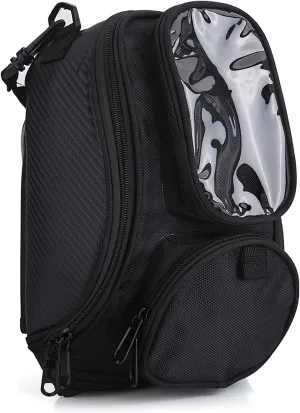 Motorcycle Bag, Universal Motorcycle Magnetic Bag, Motorbike Motorcycle Gas Oil Fuel Saddle Bag with Strap