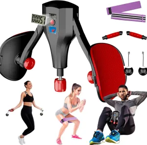 Multi-Function Thigh Master, 0-132 lbs Resistance Thigh Trainer Pro with Leg Straps, Handles, Resistance Bands and Jump Rope, Kegel Trainer Hip Thigh Toner Inner Thigh Exerciser