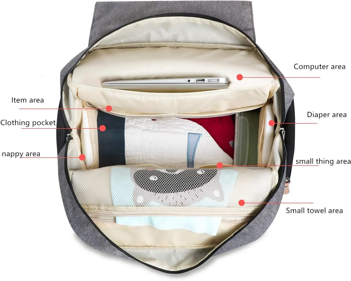 Mummy Diaper Bag Backpack Durable Maternity Baby Nappy Casual Shoulder Bags Travel Hiking Outdoor Pack