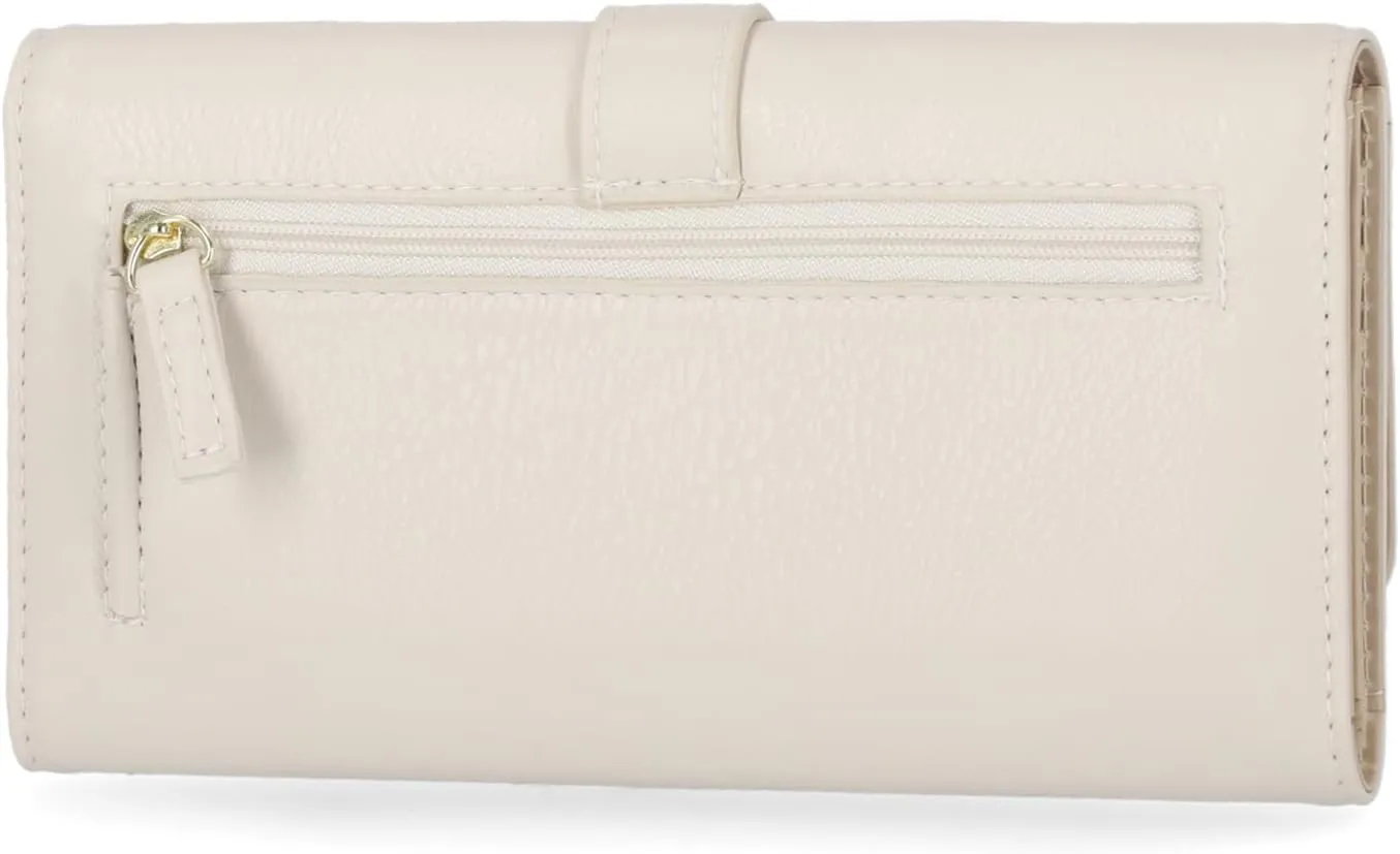 Mundi File Master Womens RFID Blocking Wallet Clutch Organizer With Change Pocket