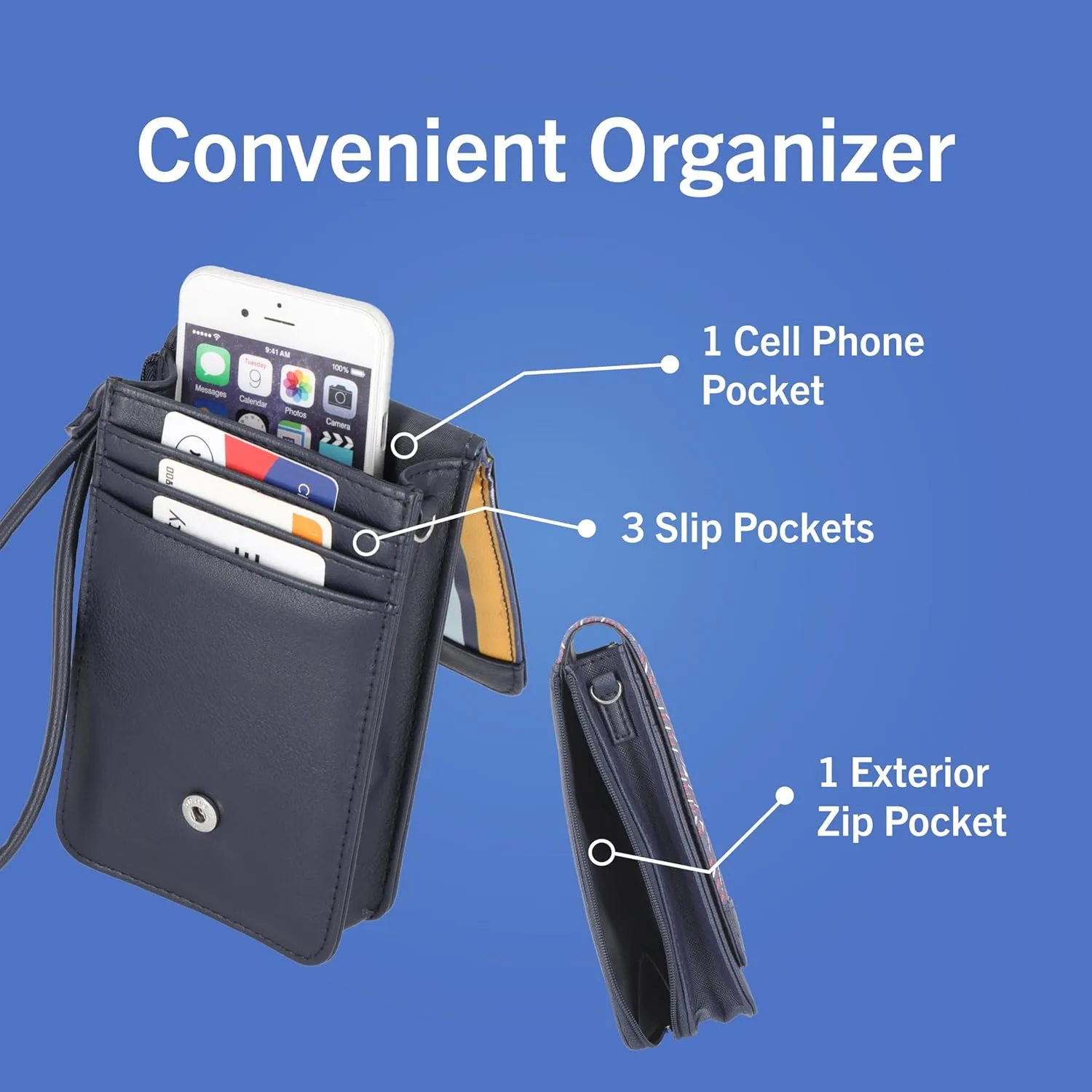 Nautica Crossbody Phone Wallet