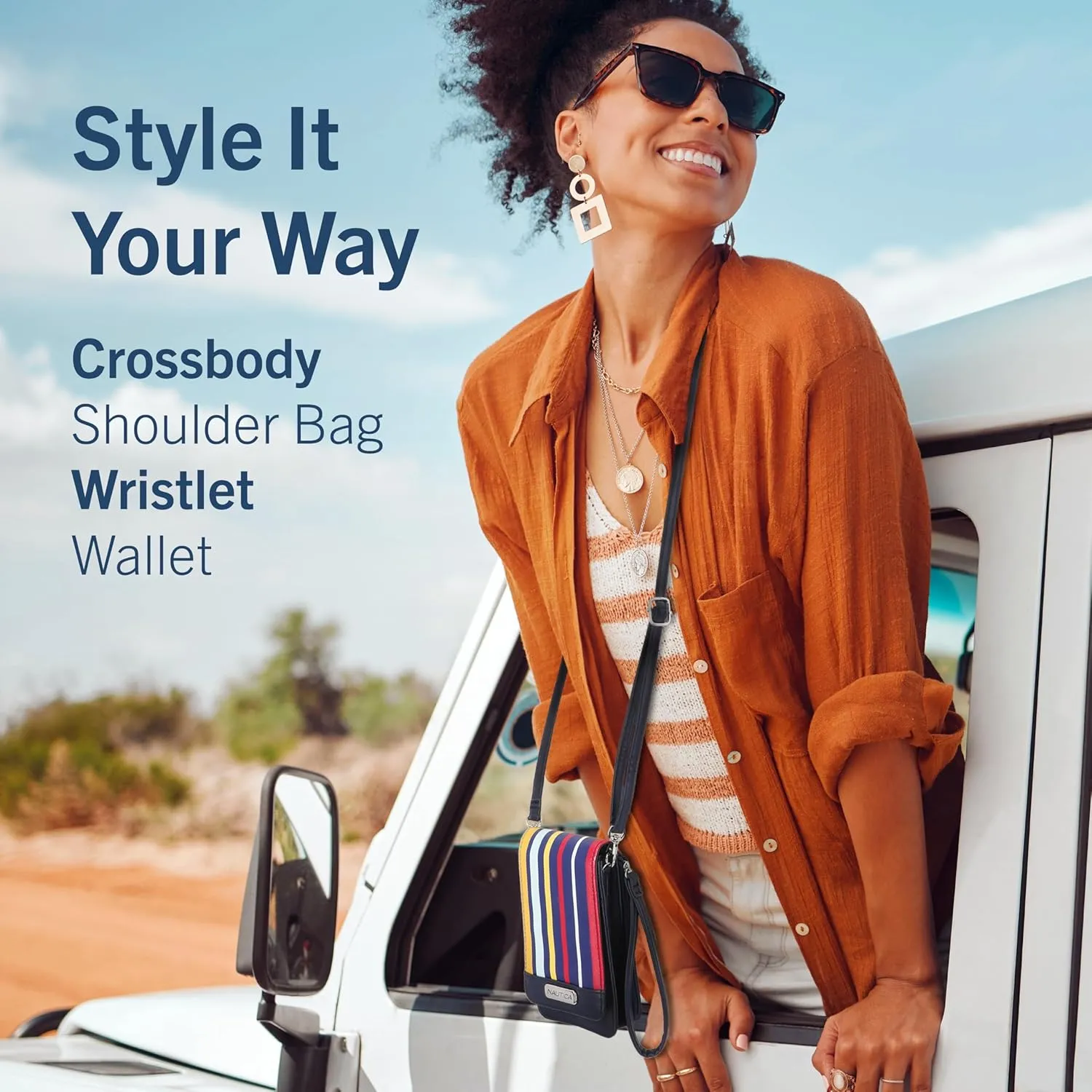 Nautica Crossbody Phone Wallet