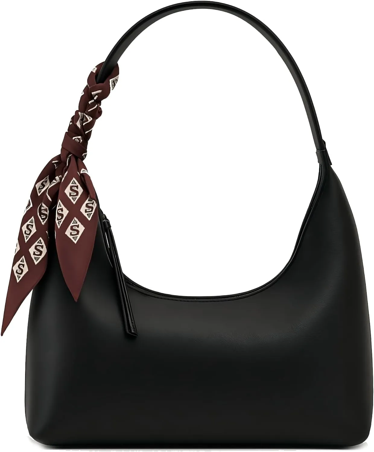NEBIL Shoulder Bags for Women Trendy Leather Handbag,Small Clutch Hobo Bag Shoulder Purses With Zipper Closure