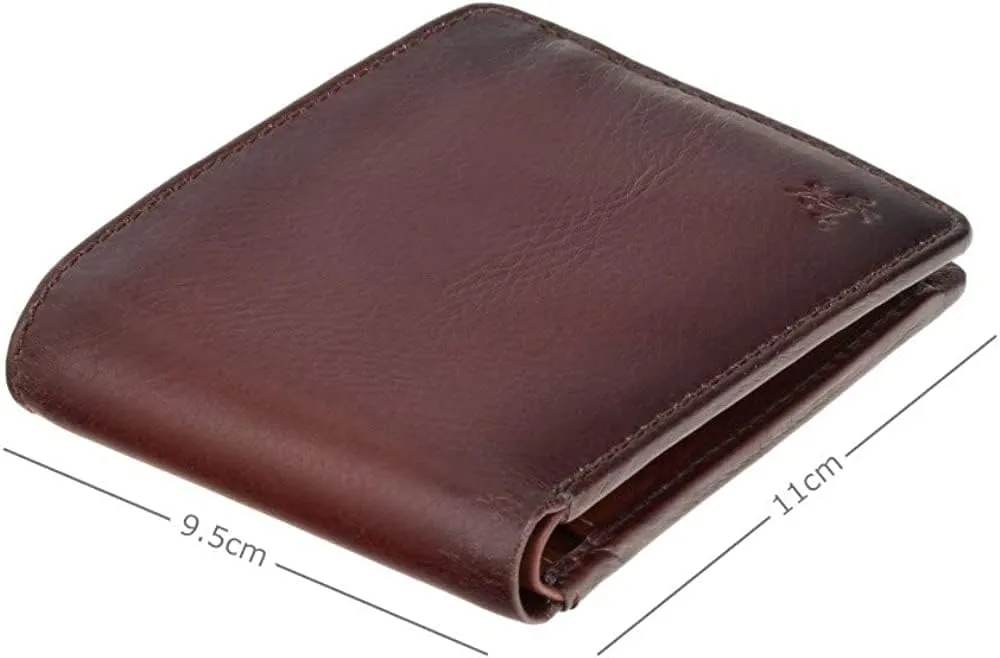 New Gents High End Atelier Burnished Leather Wallet RFID Blocking Tap 'n' Go Technology (Burnish Tan)