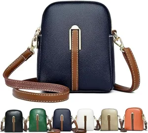 New Lychee Grain Leather Phone Bag,Cell Phone Purse Crossbody, Mini Stylish Lychee Pattern Shoulder Bag