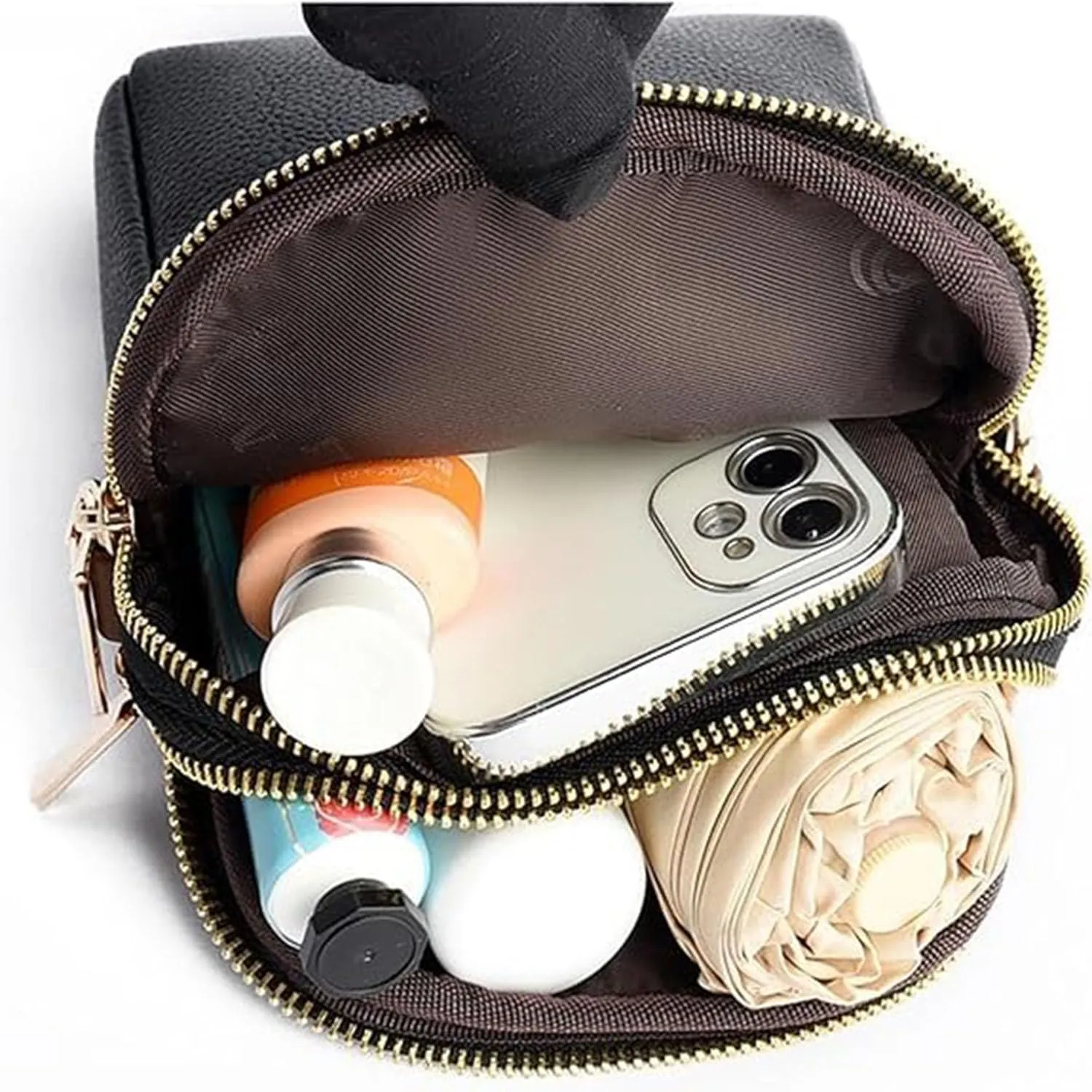New Lychee Grain Leather Phone Bag,Cell Phone Purse Crossbody, Mini Stylish Lychee Pattern Shoulder Bag