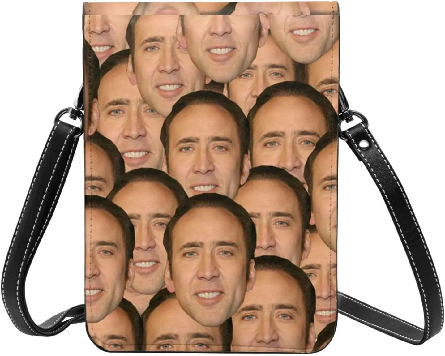 Nic-olas Cage Cell Phone Purse Crossbody Bag for Outdoor Travel Sports Camping Hiking Shoulder Bags