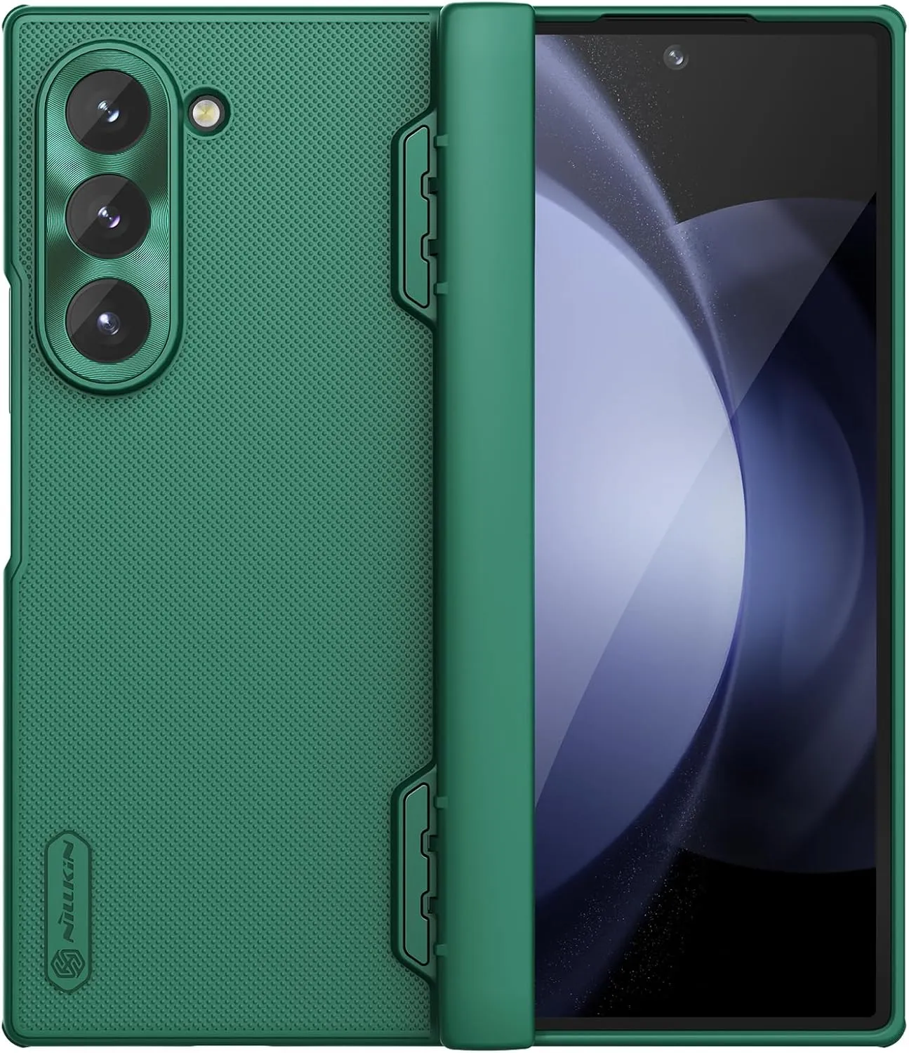 Nillkin Magnetic Case for Galaxy Z Fold 6 with S Pen Holder, Hinge Protection, Compatible with Magsafe, Built-in Screen Protector, Slim Fit Protective Phone Case for Samsung Galaxy Z Fold 6, Green