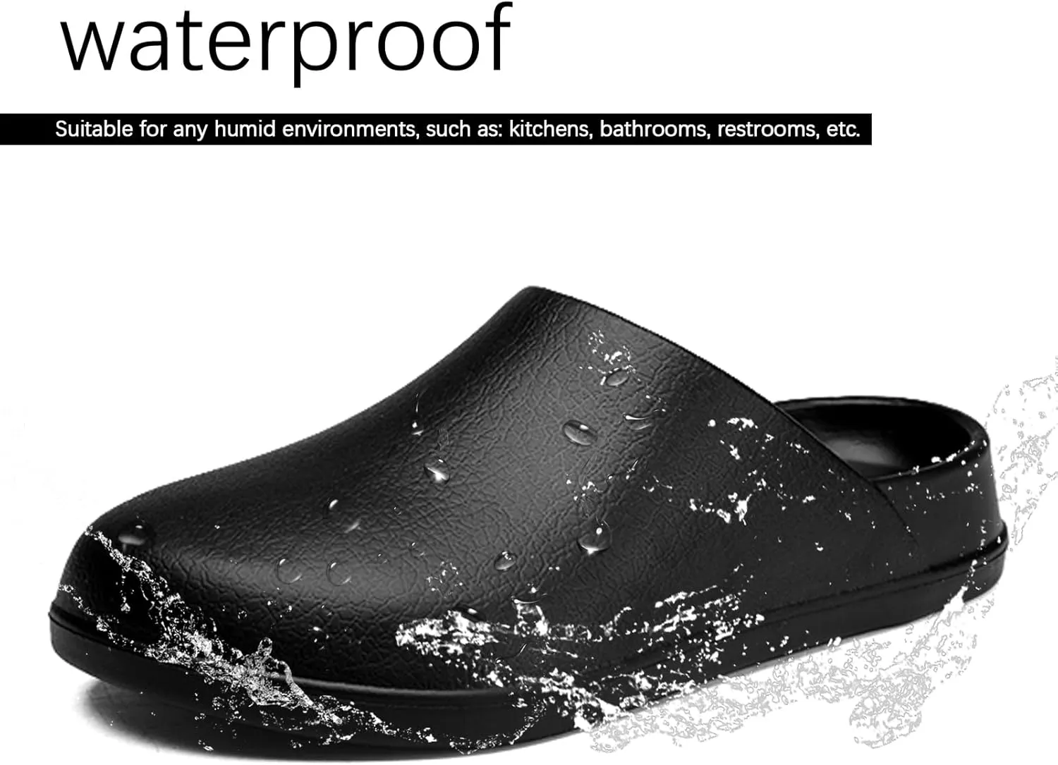 Non Slip Chef Shoes for Men Women Garden Clogs Lightweight Comfort Work Sandals