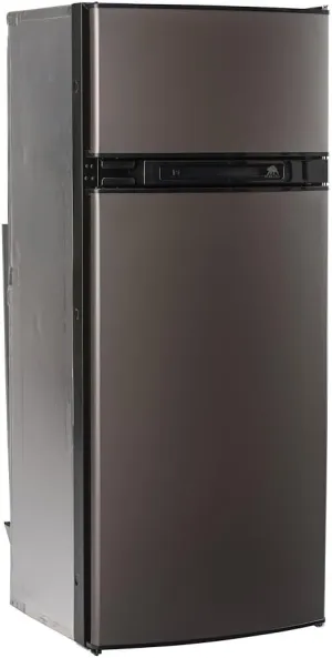 Norcold N3150AGL 3.7 cu. ft. 2 Door Refrigerator (3-Way AC/LP Euro, Left Hand Door Auto LCD Control Grey Doors)