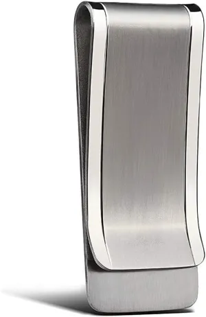 NUBARKO Solid Titanium Money Clip Wallet Credit Card Holder for Men Women Christmas Gifts stocking stuffers Slim Minimalist Cash Holder EDC Tool Graduation Gift for Men Gift for Him