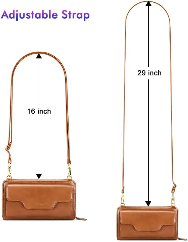 nuoku Crossbody Bags, Wristlet Wallets, Small Clutch Purses - Cell Phone & RFID Wallet for Women