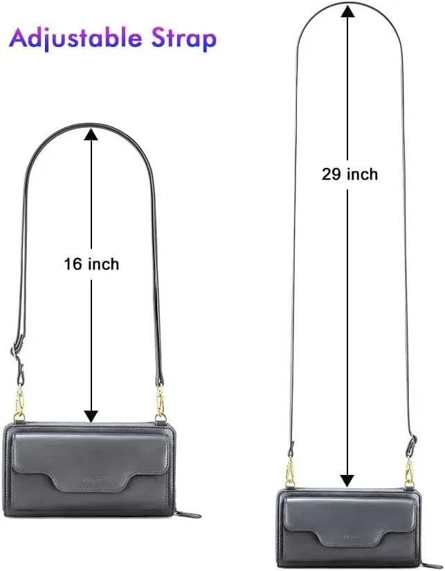 nuoku Crossbody Bags, Wristlet Wallets, Small Clutch Purses - Cell Phone & RFID Wallet for Women