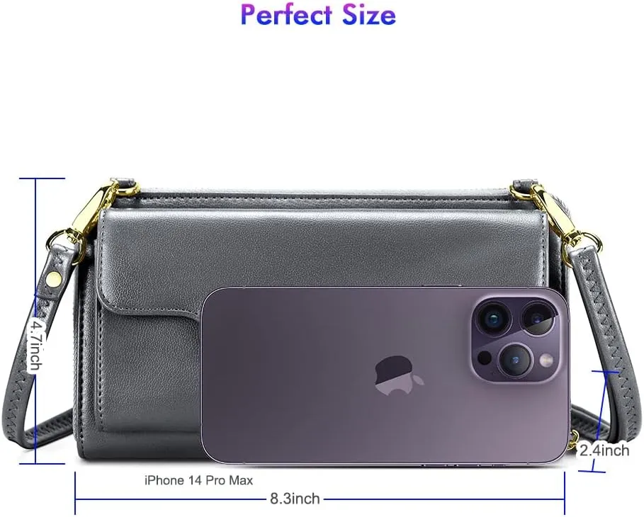 nuoku Crossbody Bags, Wristlet Wallets, Small Clutch Purses - Cell Phone & RFID Wallet for Women
