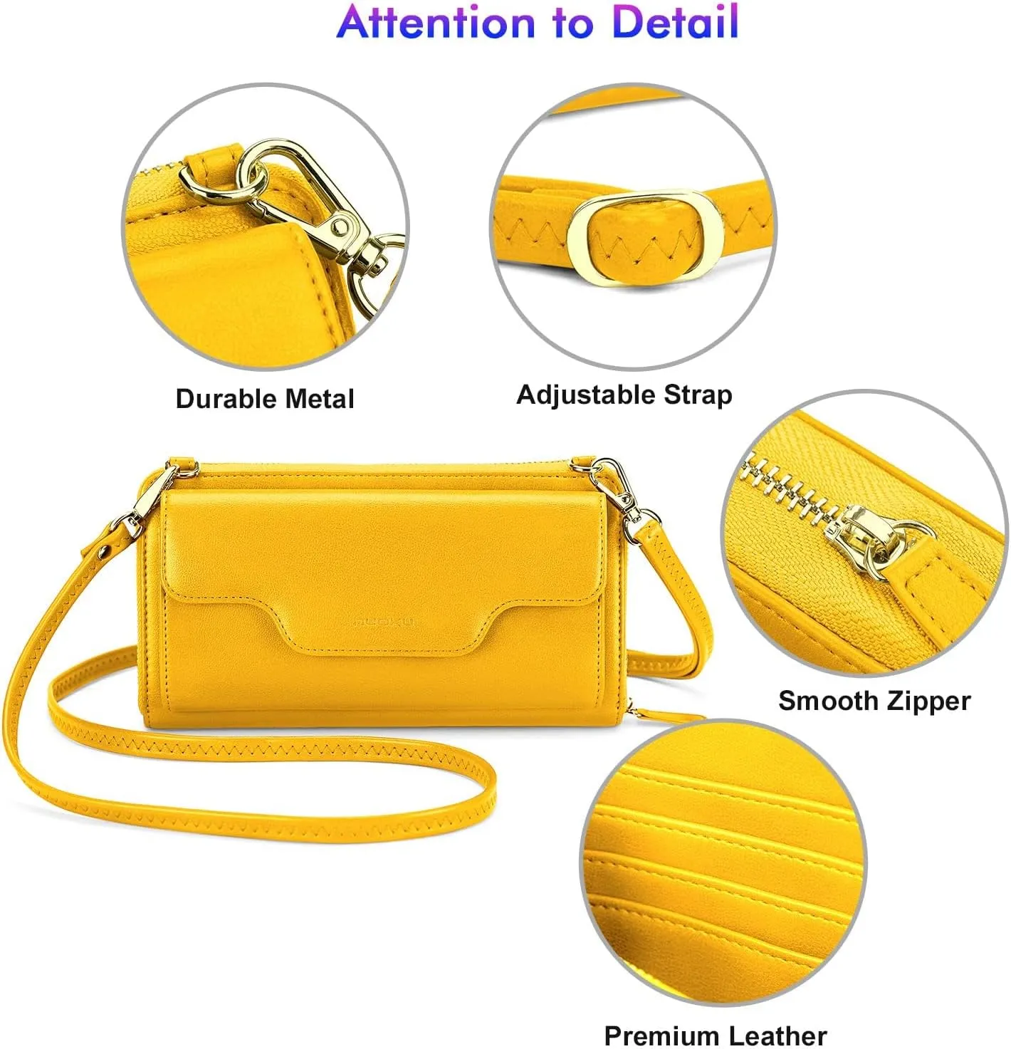 nuoku Crossbody Bags, Wristlet Wallets, Small Clutch Purses - Cell Phone & RFID Wallet for Women