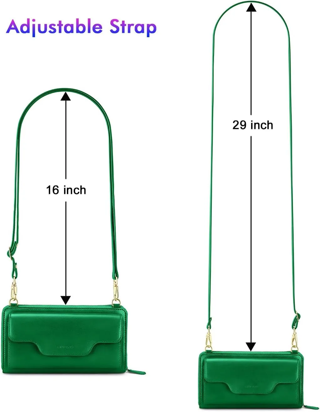 nuoku Crossbody Bags, Wristlet Wallets, Small Clutch Purses - Cell Phone & RFID Wallet for Women