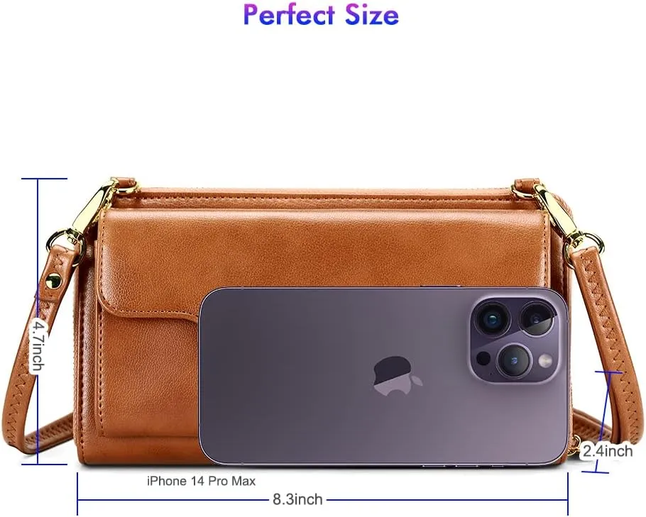 nuoku Crossbody Bags, Wristlet Wallets, Small Clutch Purses - Cell Phone & RFID Wallet for Women
